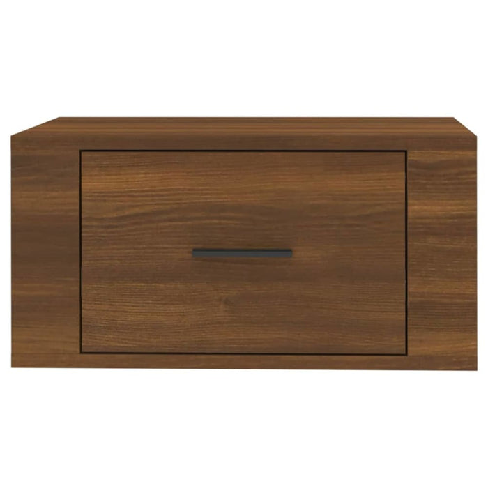 Wall-mounted Bedside Cabinets 2 Pcs Brown Oak 50x36x25 Cm