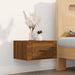 Wall-mounted Bedside Cabinets 2 Pcs Brown Oak 50x36x25 Cm