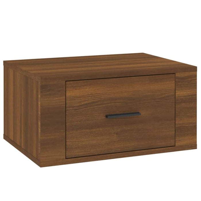 Wall-mounted Bedside Cabinets 2 Pcs Brown Oak 50x36x25 Cm