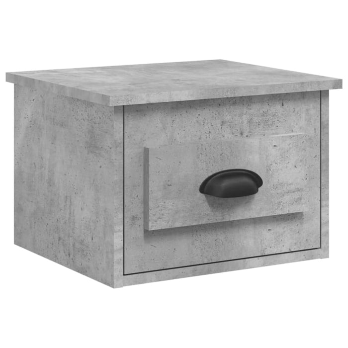 Wall-mounted Bedside Cabinets 2 Pcs Concrete Grey