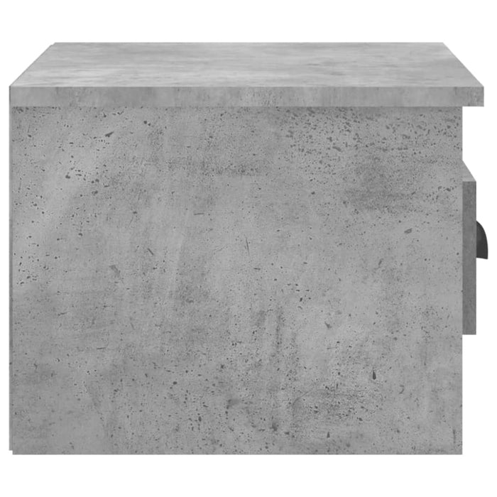 Wall-mounted Bedside Cabinets 2 Pcs Concrete Grey