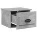 Wall-mounted Bedside Cabinets 2 Pcs Concrete Grey