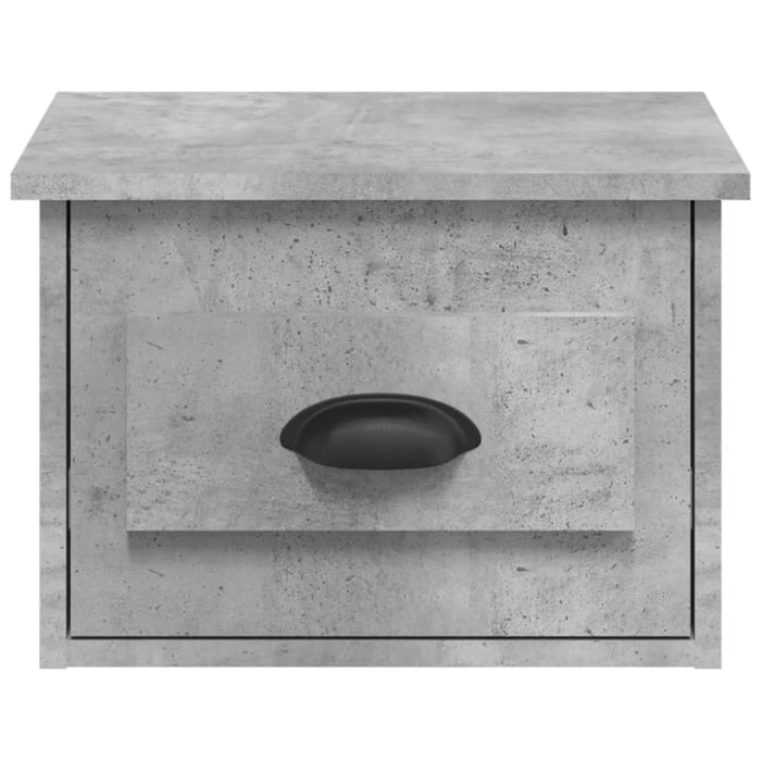Wall-mounted Bedside Cabinets 2 Pcs Concrete Grey