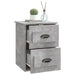 Wall-mounted Bedside Cabinets 2 Pcs Concrete Grey
