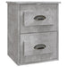 Wall-mounted Bedside Cabinets 2 Pcs Concrete Grey