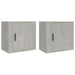 Wall-mounted Bedside Cabinets 2 Pcs Concrete Grey 50x30x47