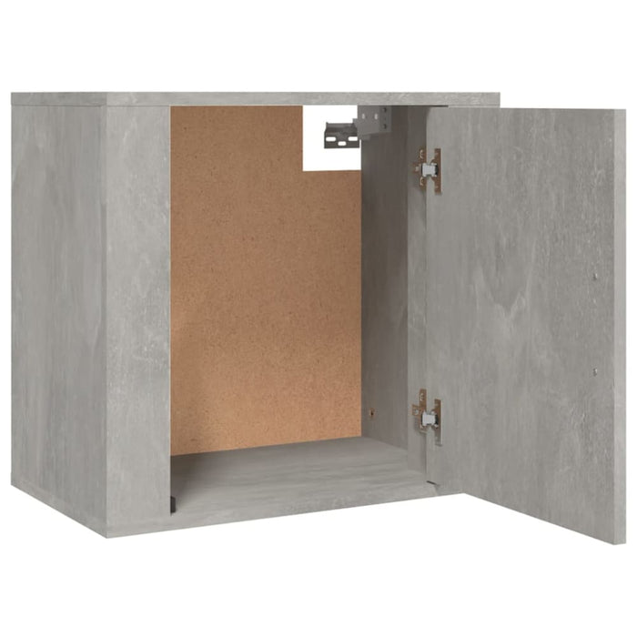 Wall-mounted Bedside Cabinets 2 Pcs Concrete Grey 50x30x47