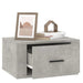 Wall-mounted Bedside Cabinets 2 Pcs Concrete Grey 50x36x25