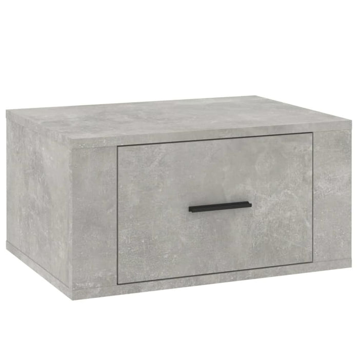 Wall-mounted Bedside Cabinets 2 Pcs Concrete Grey 50x36x25
