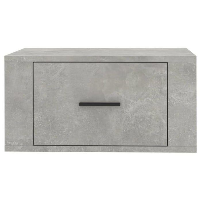 Wall-mounted Bedside Cabinets 2 Pcs Concrete Grey 50x36x25