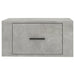Wall-mounted Bedside Cabinets 2 Pcs Concrete Grey 50x36x25