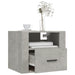 Wall-mounted Bedside Cabinets 2 Pcs Concrete Grey 50x36x40