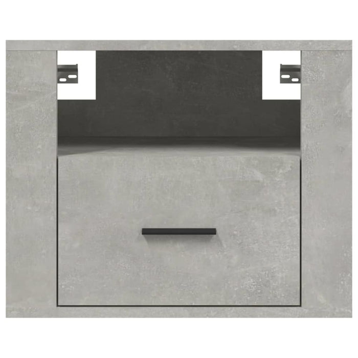 Wall-mounted Bedside Cabinets 2 Pcs Concrete Grey 50x36x40