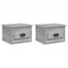 Wall-mounted Bedside Cabinets 2 Pcs Grey Sonoma