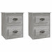 Wall-mounted Bedside Cabinets 2 Pcs Grey Sonoma