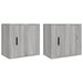 Wall-mounted Bedside Cabinets 2 Pcs Grey Sonoma 50x30x47 Cm