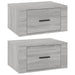 Wall-mounted Bedside Cabinets 2 Pcs Grey Sonoma 50x36x25 Cm
