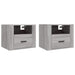 Wall-mounted Bedside Cabinets 2 Pcs Grey Sonoma 50x36x40 Cm