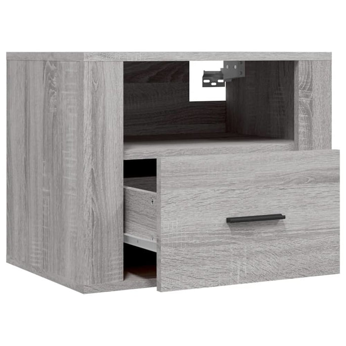 Wall-mounted Bedside Cabinets 2 Pcs Grey Sonoma 50x36x40 Cm