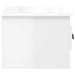 Wall-mounted Bedside Cabinets 2 Pcs High Gloss White