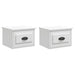 Wall-mounted Bedside Cabinets 2 Pcs High Gloss White