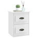 Wall-mounted Bedside Cabinets 2 Pcs High Gloss White