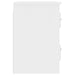 Wall-mounted Bedside Cabinets 2 Pcs High Gloss White