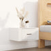 Wall-mounted Bedside Cabinets 2 Pcs High Gloss White