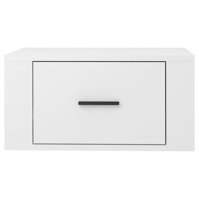 Wall-mounted Bedside Cabinets 2 Pcs High Gloss White