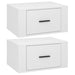 Wall-mounted Bedside Cabinets 2 Pcs High Gloss White