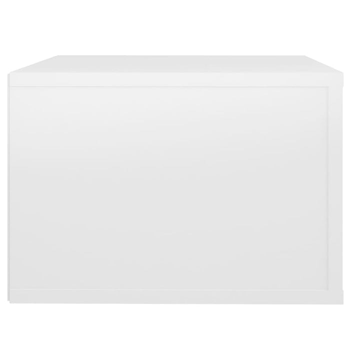 Wall-mounted Bedside Cabinets 2 Pcs High Gloss White