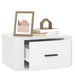 Wall-mounted Bedside Cabinets 2 Pcs High Gloss White