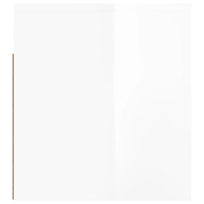 Wall-mounted Bedside Cabinets 2 Pcs High Gloss White