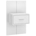 Wall-mounted Bedside Cabinets 2 Pcs High Gloss White Nobkna