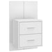 Wall-mounted Bedside Cabinets 2 Pcs High Gloss White Noobbx