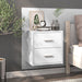 Wall-mounted Bedside Cabinets 2 Pcs High Gloss White Noobbx
