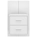 Wall-mounted Bedside Cabinets 2 Pcs High Gloss White Noobbx