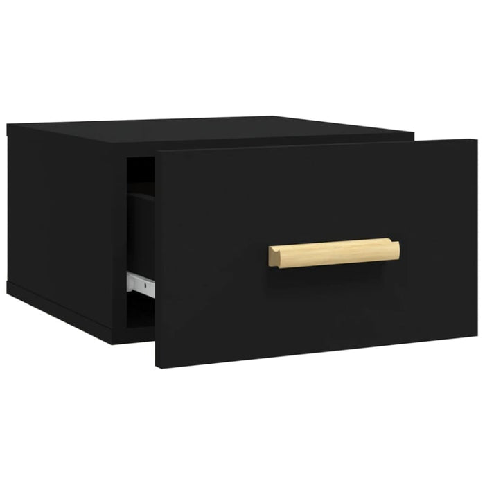 Wall-mounted Bedside Cabinets 2 Pcs Black 35x35x20 Cm Noxnti