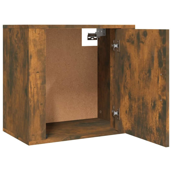 Wall-mounted Bedside Cabinets 2 Pcs Smoked Oak 50x30x47 Cm