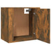 Wall-mounted Bedside Cabinets 2 Pcs Smoked Oak 50x30x47 Cm