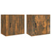 Wall-mounted Bedside Cabinets 2 Pcs Smoked Oak 50x30x47 Cm