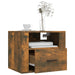 Wall-mounted Bedside Cabinets 2 Pcs Smoked Oak 50x36x40 Cm