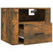 Wall-mounted Bedside Cabinets 2 Pcs Smoked Oak 50x36x40 Cm