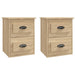 Wall-mounted Bedside Cabinets 2 Pcs Sonoma Oak 41.5x36x53cm