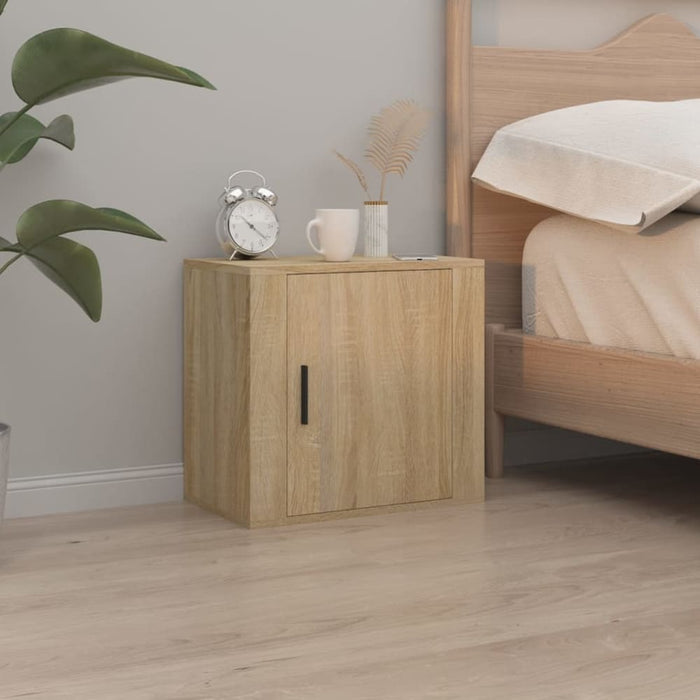 Wall-mounted Bedside Cabinets 2 Pcs Sonoma Oak 50x30x47 Cm