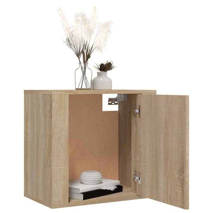 Wall-mounted Bedside Cabinets 2 Pcs Sonoma Oak 50x30x47 Cm