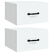 Wall-mounted Bedside Cabinets 2 Pcs White 35x35x20 Cm Noxnpt