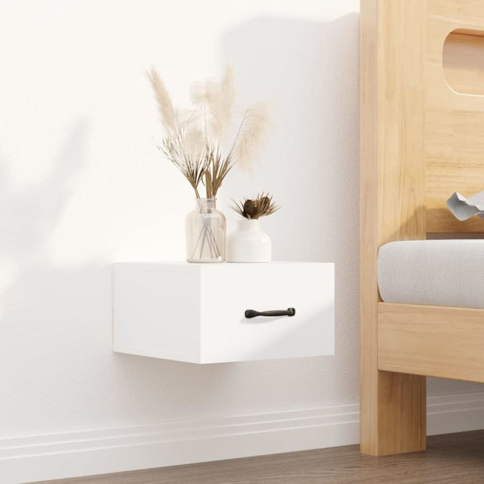Wall-mounted Bedside Cabinets 2 Pcs White 35x35x20 Cm Noxnpt