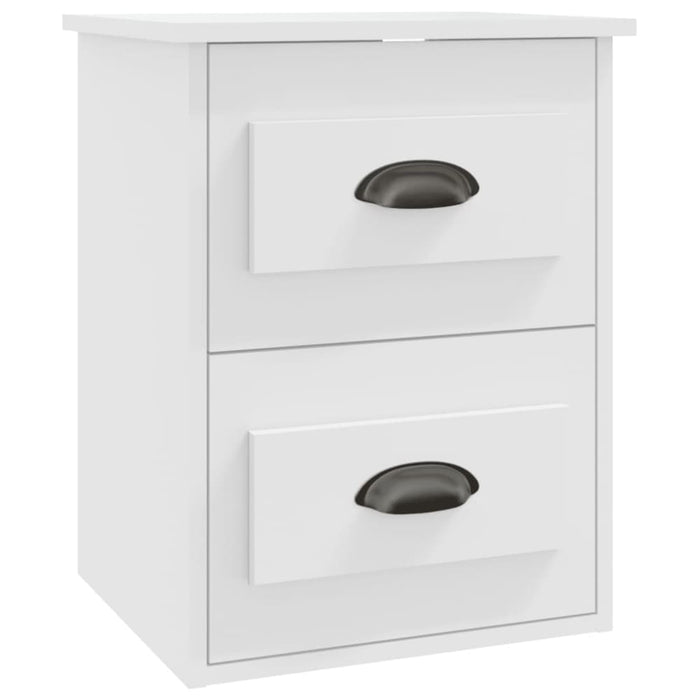 Wall-mounted Bedside Cabinets 2 Pcs White 41.5x36x53cm