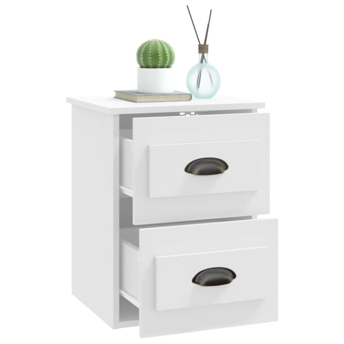 Wall-mounted Bedside Cabinets 2 Pcs White 41.5x36x53cm
